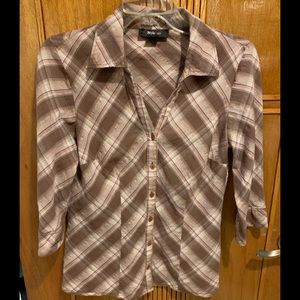 Women glimmer dress shirt by Style & Co  Size M Used - Like New